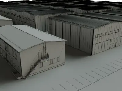 Industrial Buildings 3D model