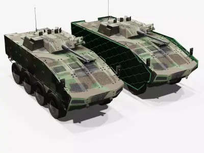 Puma Armoured Personel Carrier Low-poly 3D model