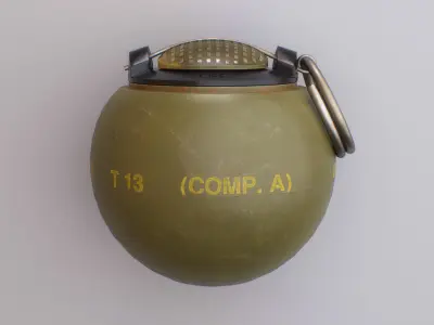 The BEANO T-13  - Grenade  Low-poly 3D model Low-poly 3D model