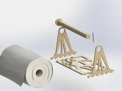 Sensa roll of paper Free 3D model