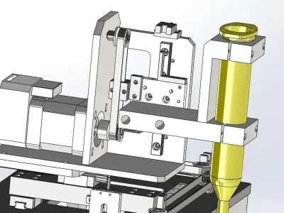 Three axis belt mechanism 3D model