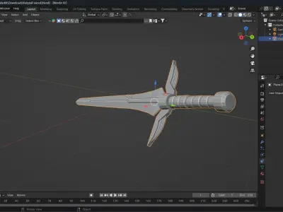 Erza sword from Fairytail 3D model