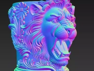 Lions Baroque Feast Free 3D print model