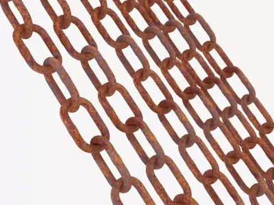 Old Chain Low-poly 3D model purchase