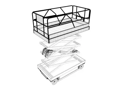 aerial bucket 3D model