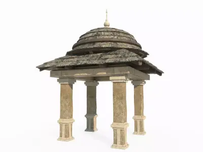 Magic Age style architecture pavilion 3D model