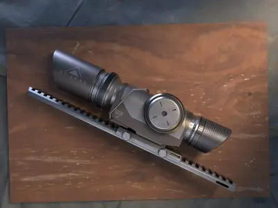 Realistic Scope Low-poly 3D model