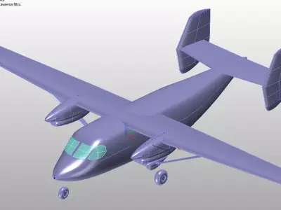 AN 28 BRYZA Sp1 P 3D printed airplane model 3D print model