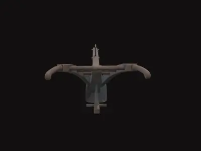 Medieval Plow Low-poly 3D model