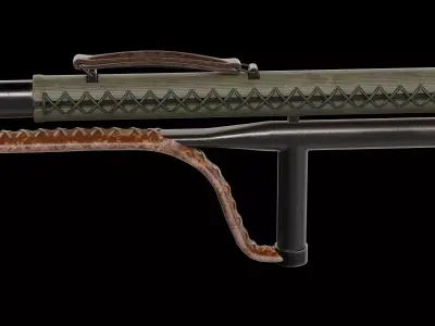 Carl Gustaf 20 mm recoilless rifle pvg m42 Low-poly 3D model