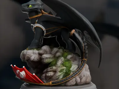 Toothless - How to Train Your Dragon 3D print model purchase
