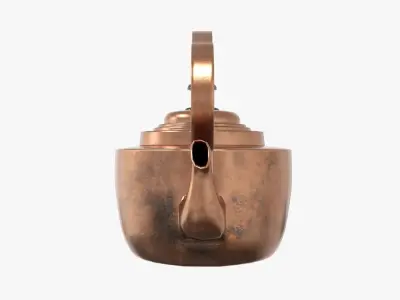 Tea Kettle - Victorian Antique Low-poly 3D model