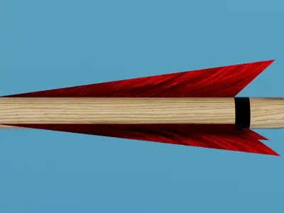 Bodkin Arrow Low-poly 3D model