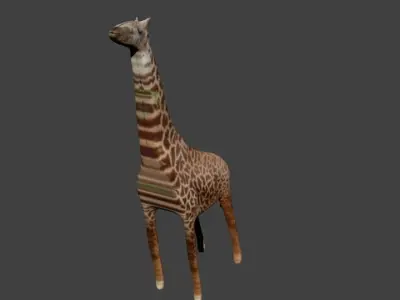 Giraffe Low-poly Low-poly 3D model