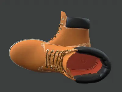 Timberland Premium 6-inches waterproof boots Low-poly 3D model
