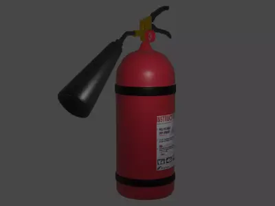 Fire extinguisher 3D model 6