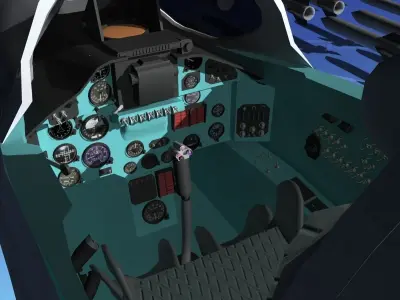 Mig-23 Fighter Bare Metal 3D model