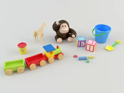 Toys Pack 2 Low-poly 3D model