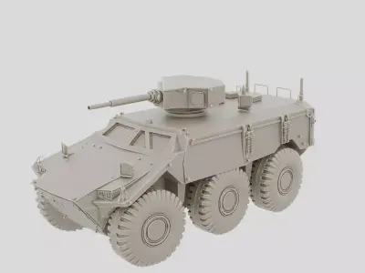 Armored Mine Resistant Vehicle for 3D print 3D model