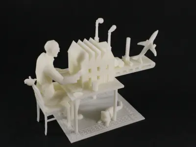 Third Industrial Revolution 3D print model