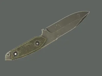 Military Knife Low-poly 3D model