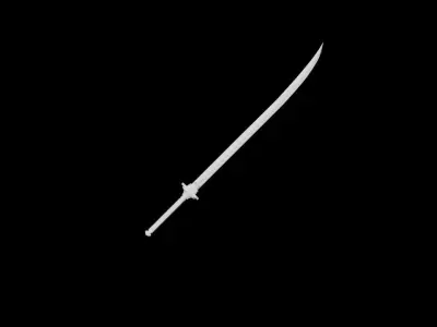 Essential Katana Low-poly 3D model