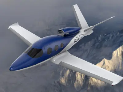 Cirrus Vision SF50 Private Jet 3D model
