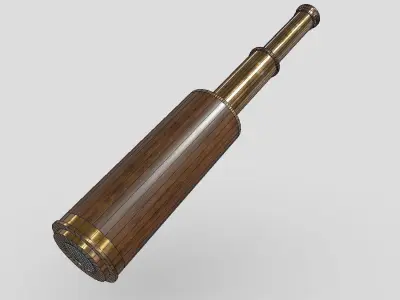 CC0 - Spyglass Free low-poly 3D model