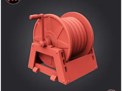 Industrial Fire Hose 3D print model