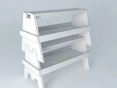 Saw Horses Free 3D model