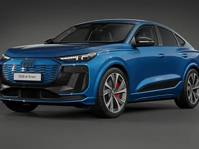 2025 Audi SQ6 Sportback e-tron 3D model purchase