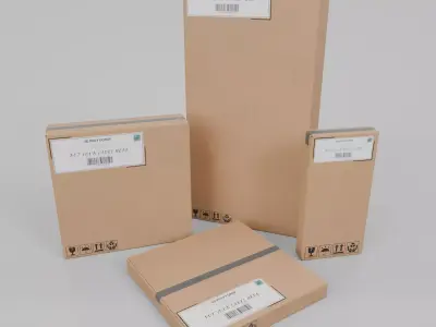 Shipping and Logistics Boxes - Rigged and Customizable Set 3D Model Pack