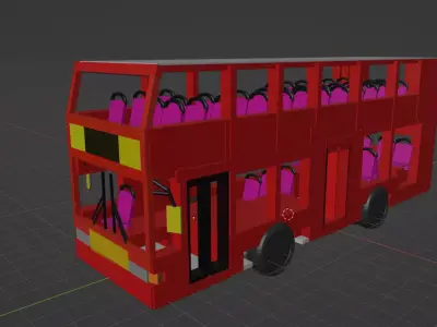 route U4 bus 3d model 3D model