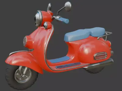 Scooter 3D Model 3D model 4