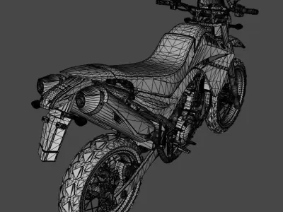 Yamaha XT660R 3D model