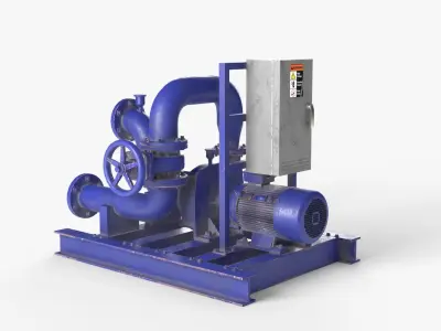 Water Pump 3D model 2