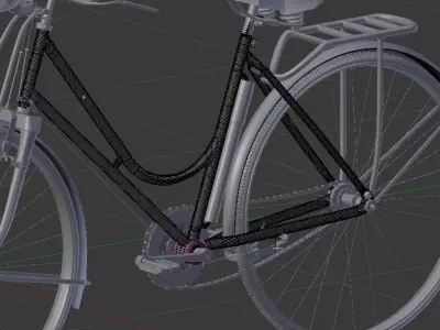 heavy duty bicycle 3D model