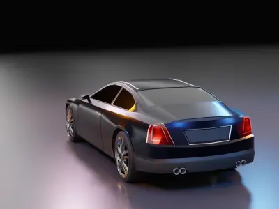 Car - Cadillac Low-poly 3D model