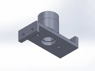 SOLIDWORKS 2022 and Engineering Graphics Shaft support  3D print model