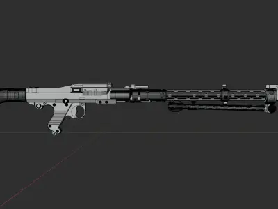 DLT-19 Heavy Blaster Rifle 3D model