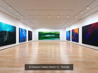 Art Museum Gallery Interiors - Pack 1