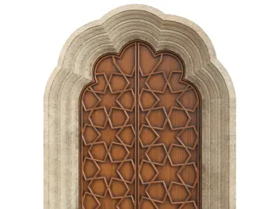 Entrance classic door 125 3D model
