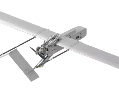 Set of 4 Ukrainian drones STING UAC FP-1 WIY STRILA OCTOPUS 100  3D model