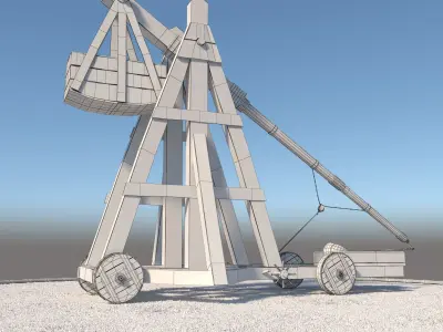 Medieval Catapult 3D model purchase