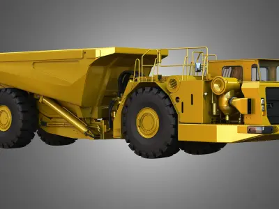 AD45B - Underground Articulated Mining Truck 3D model