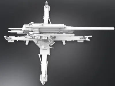 Flak 88 Stationary Scale model 3D print model