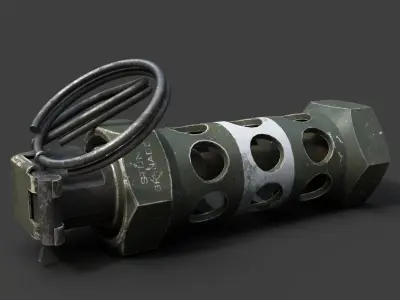 M84  flash and sound grenade 3D model purchase