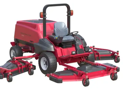 Toro Groundsmaster 5900-D Rotary Mower Low-poly 3D model