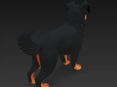 Dog Realistic 3D Model Basic - Low Poly Realistic Low-poly 3D model purchase