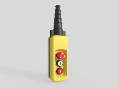 Crane Controller M3 Low-poly 3D model